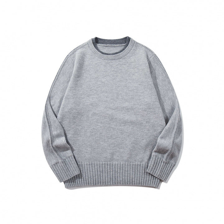 Unisex Soft Mélange Crew Neck Sweater made of Organic Cotton Blend with Boxy Fit and Wide Ribbed Cuffs Mune Fashion