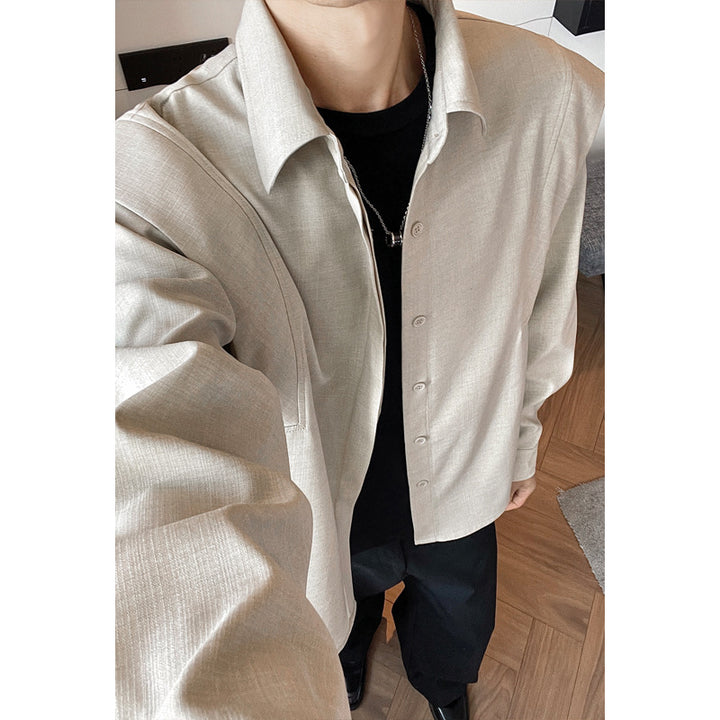Men's Fashion Shirt Blouse with Textured Design Mune Fashion