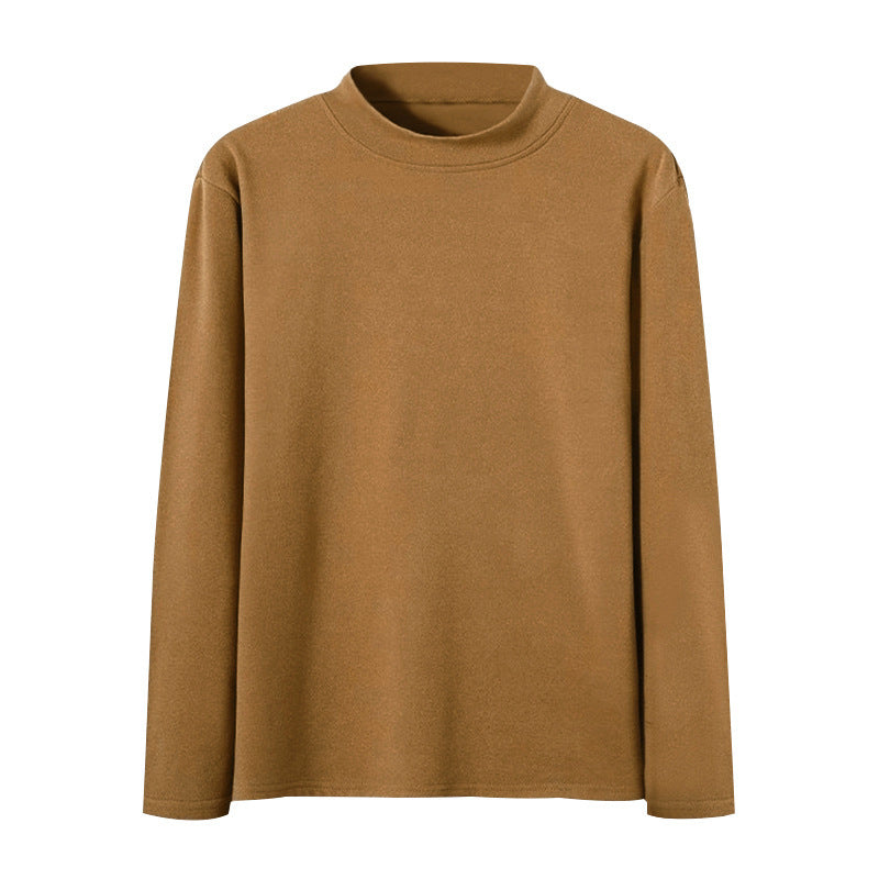 Men's body-hugging fine knit sweater with a tight round neckline Mune Fashion
