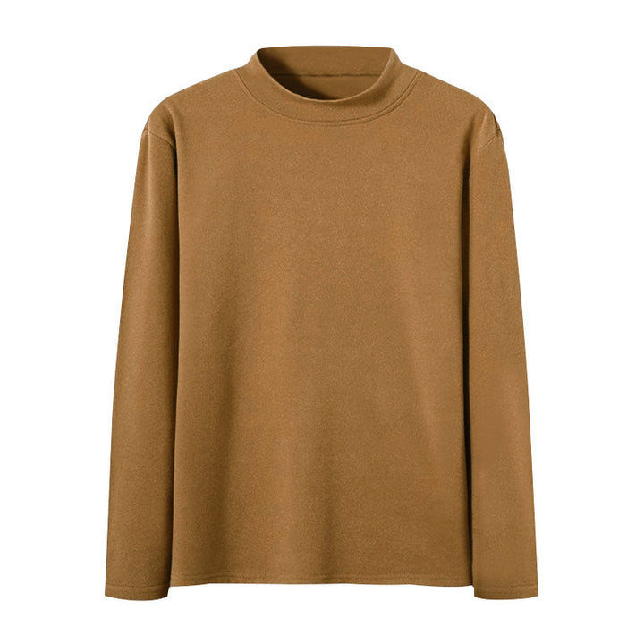 Men's body-hugging fine knit sweater with a tight round neckline Mune Fashion
