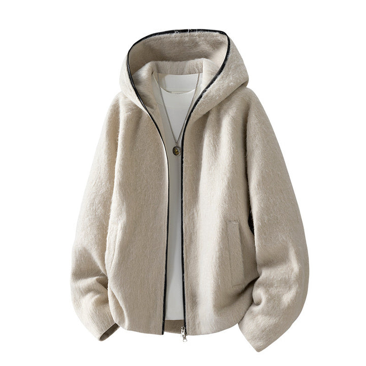 Men's Comfortable Fleece Jacket with Hood Mune Fashion