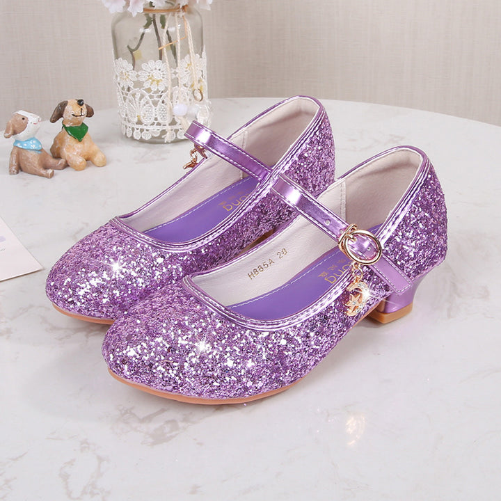 Girls' ballet shoes with adjustable strap and glitter detail Mune Fashion