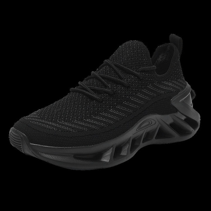 Unisex knitted casual shoe with elastic entry and sculptural cut-out sole Mune Fashion
