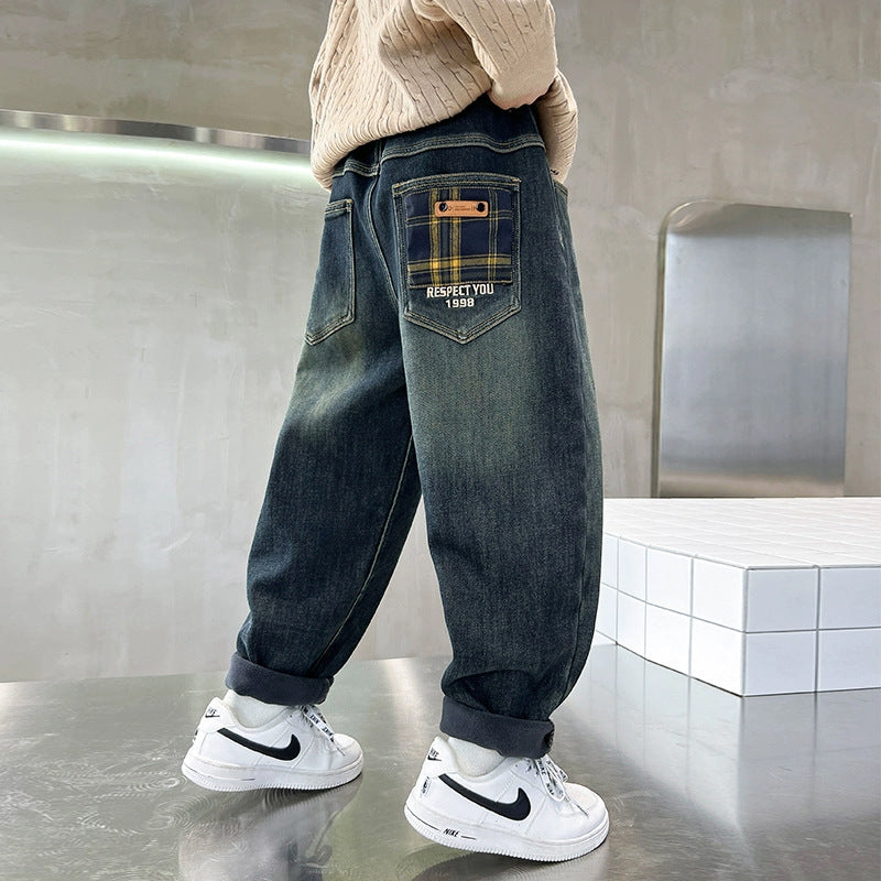 Men's baggy jeans with creative pockets Mune Fashion