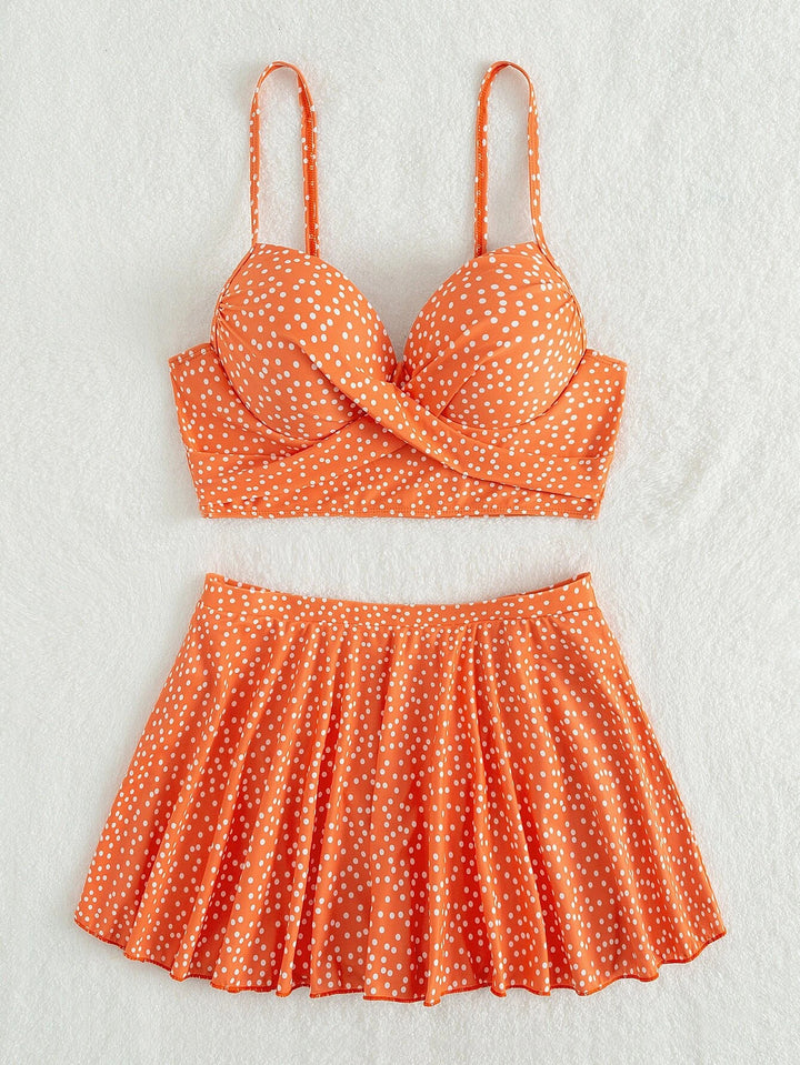 Women's tankini set with playful skirt and padded top Mune Fashion