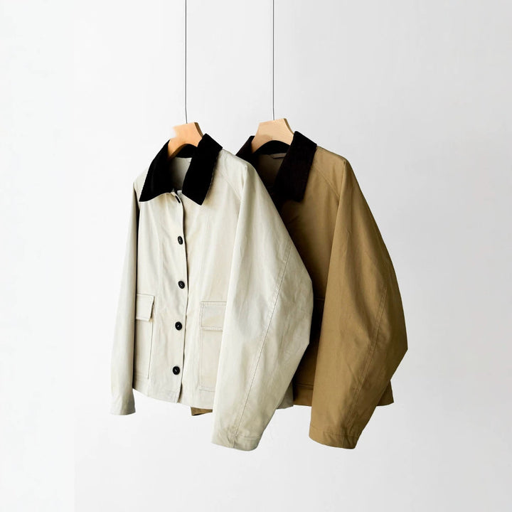 Ladies trendy transitional jacket with high collar Mune Fashion