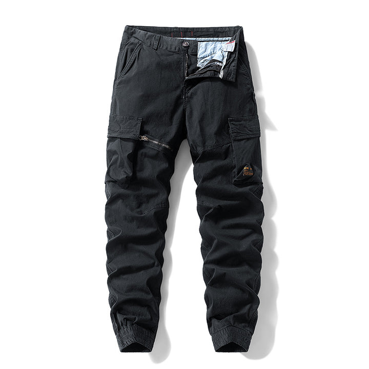 Herren Carpenter-Style Cargohose mit Zip-Knöchel, verstärkten Kniepaneelen und multifunktionalen Taschen Mune Fashion