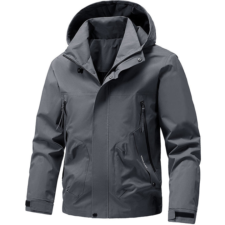 Men's technical hooded softshell jacket with adjustable hood and utility pockets Mune Fashion