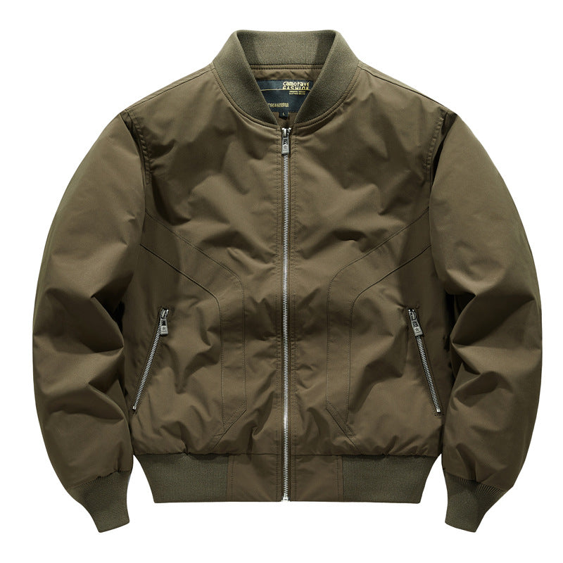 Men's Technical Bomber Jacket with Windproof Shell, Ribbed Cuffs and Zipper Pockets Mune Fashion