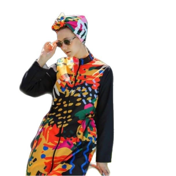 Women's Sporty Swimwear with Artistic Design Mune Fashion