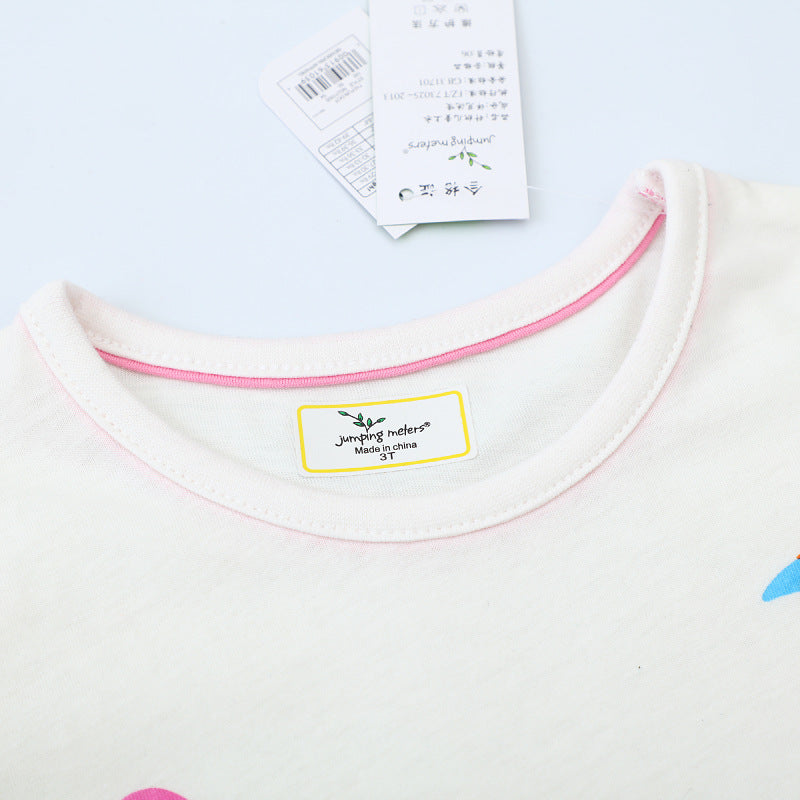 Girls T-shirt with colorful flamingo design Mune Fashion
