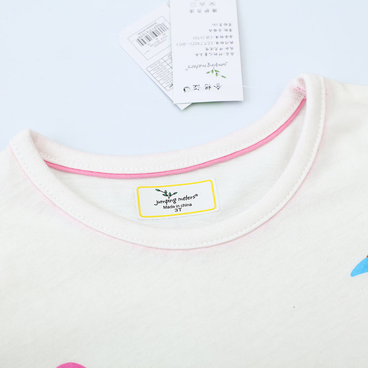 Girls T-shirt with colorful flamingo design Mune Fashion