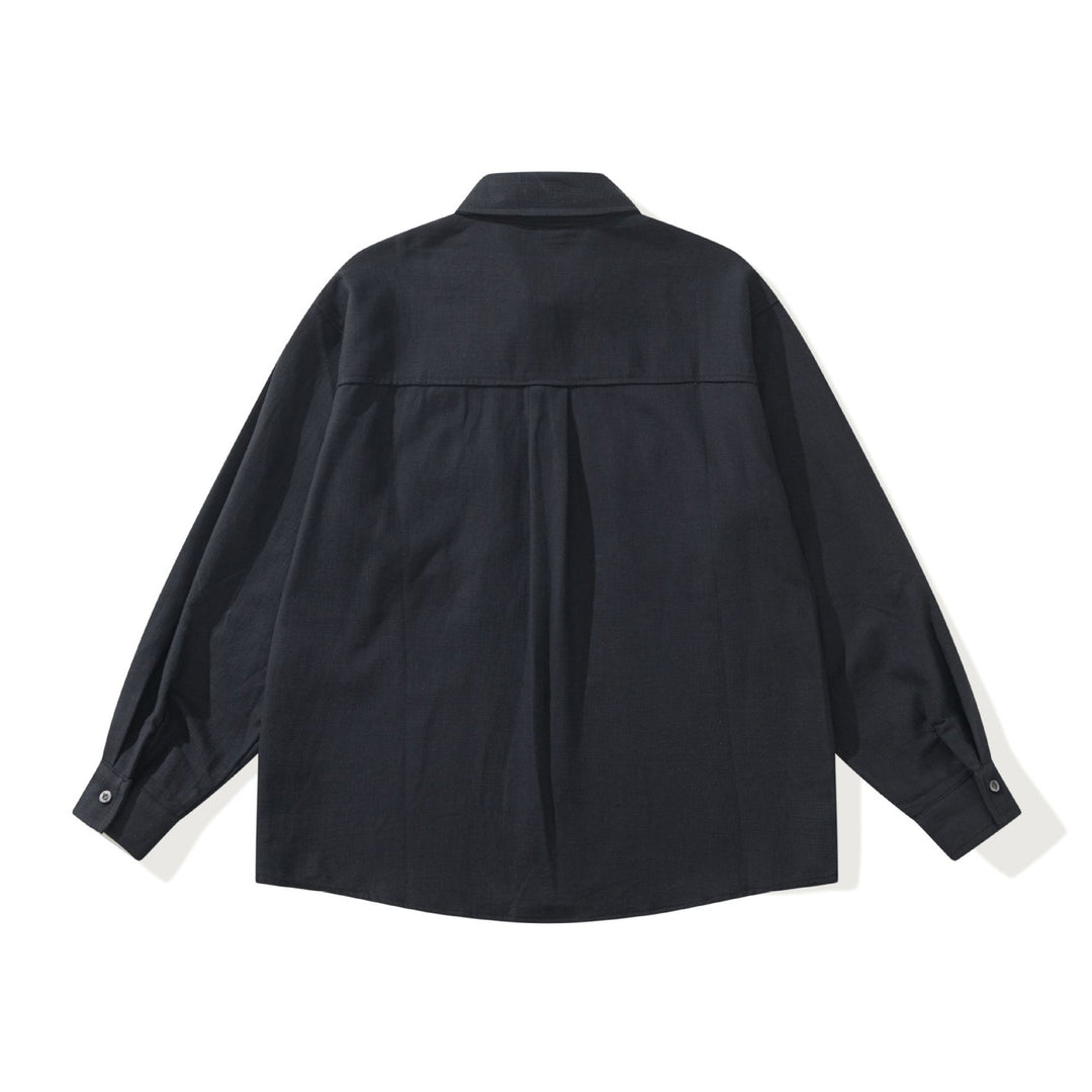 Men's utility overshirt with large flap pockets and boxy cut Mune Fashion