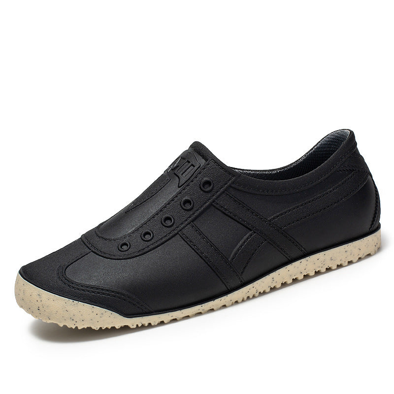 Women's Slip-On Rubber Sneakers with Seamless Upper and Non-Slip Tread Sole Mune Fashion