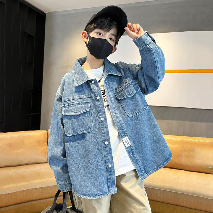 Unisex casual denim shirt jacket Mune Fashion
