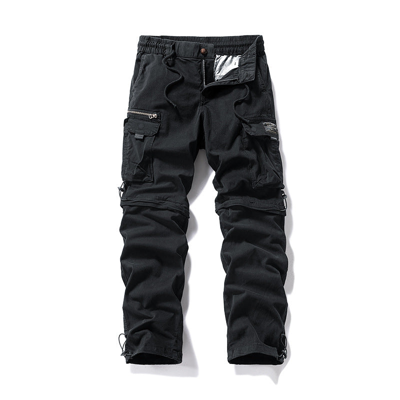 Herren Cargo-Trekkinghose mit elastischem Bund, Kordelzug und multifunktionalen Beintaschen Mune Fashion