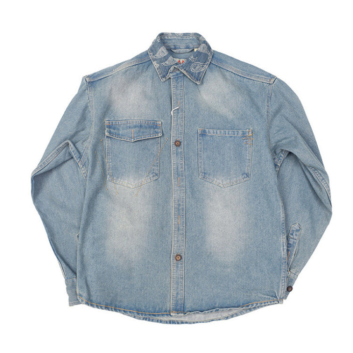 Men's Denim Shirt Jacket Mune Fashion