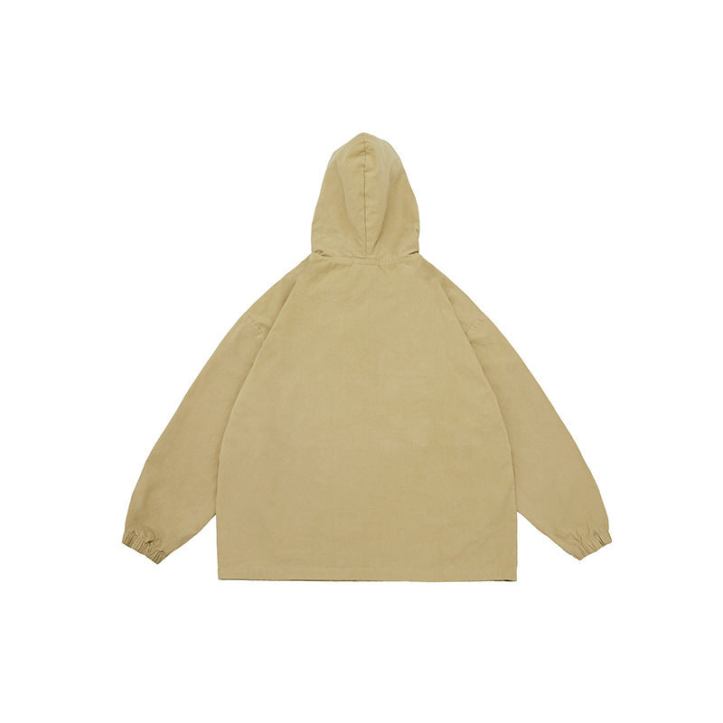 Unisex Oversized Hoodie with Button Placket, Kangaroo Pocket and Elastic Cuffs Mune Fashion