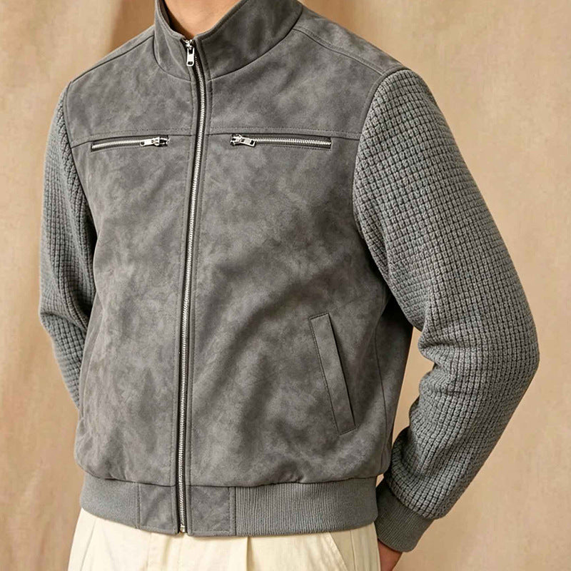 Men's Lifestyle Faux Leather Jacket Mune Fashion