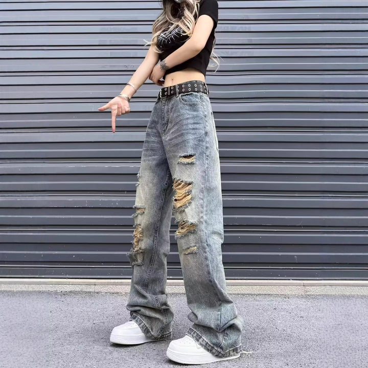 Women Loose-Fit Jeans Mune Fashion