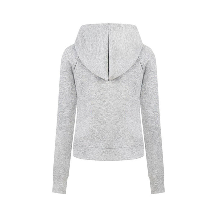 Women’s hooded sweatshirt jacket with oversized zipper and relaxed fit Mune Fashion