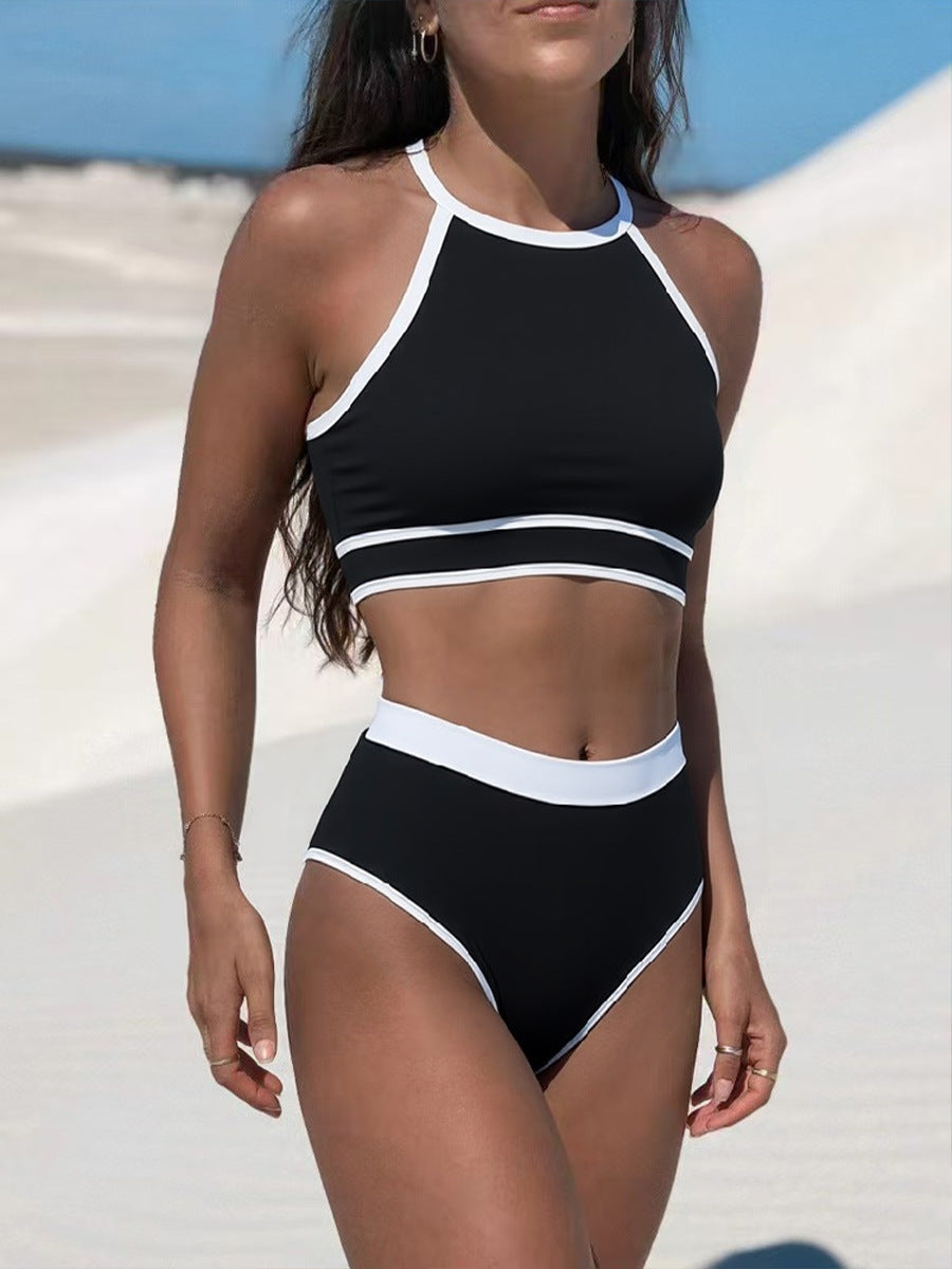 Women's sporty bikini set with high-cut bottom and racerback top Mune Fashion