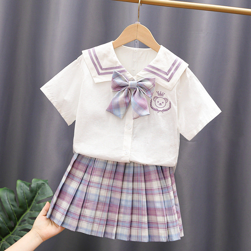 Girls School Uniform Set Mune Fashion