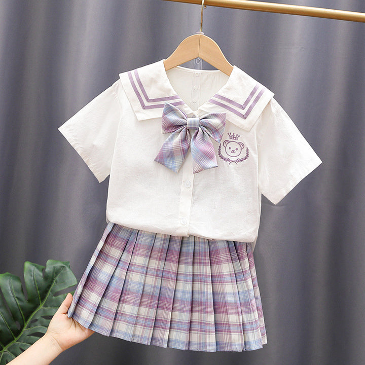 Girls School Uniform Set Mune Fashion