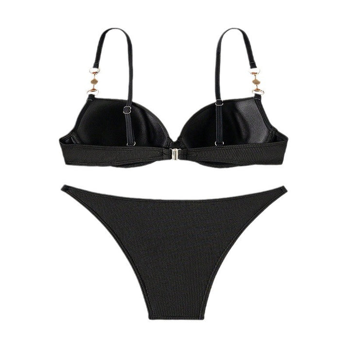 Women's Push-Up Bikini with fashionable pearl embellishment Mune Fashion