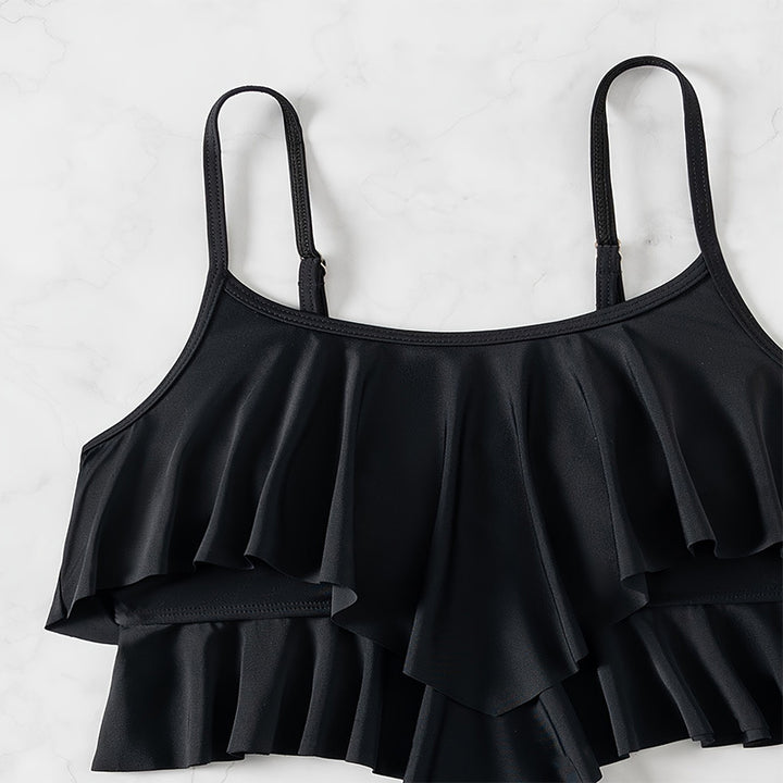 Ladies sporty swim top with fringes Mune Fashion
