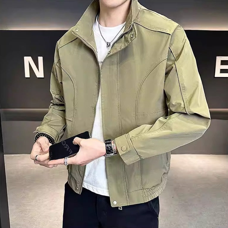 Men's leisure jacket with high collar Mune Fashion