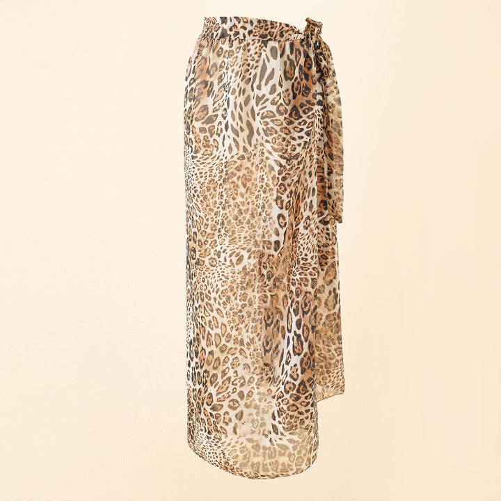 Women's maxi skirt with wrap band and light crepe quality Mune Fashion