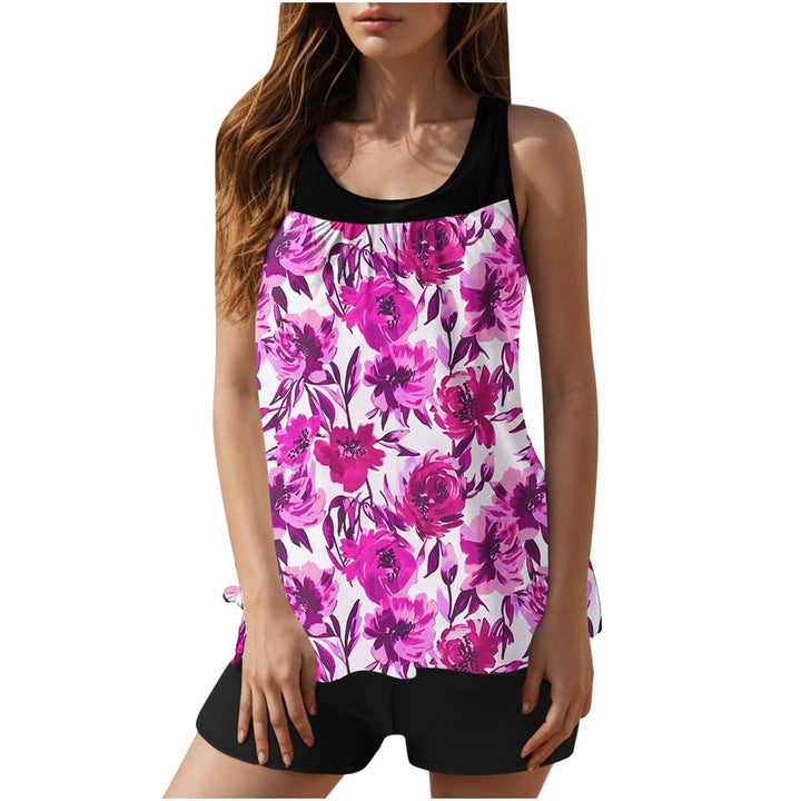 Women’s bathing set with fashionable leaf design and comfortable shorts Mune Fashion
