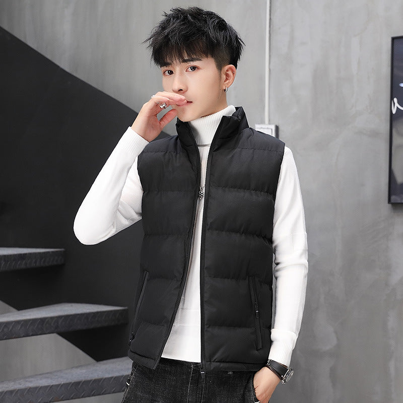 Men's quilted thermal waistcoat with stand-up collar and zippered pockets Mune Fashion