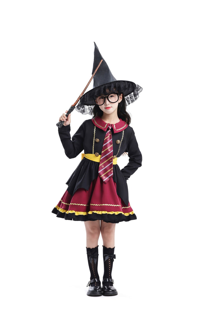 Women's Witch Costume with Colorful Accents Mune Fashion