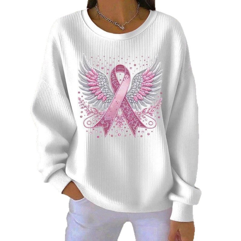 Women's Comfortable Sweatshirt with Distinctive Print Mune Fashion