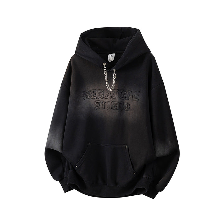 Unisex Oversize Hoodie with handwritten graphic print, kangaroo pocket & ribbed hem Mune Fashion