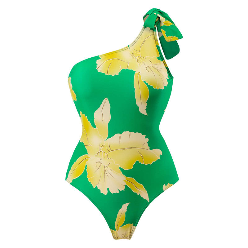 Women’s bikini set with asymmetric top and elegant wrap skirt Mune Fashion