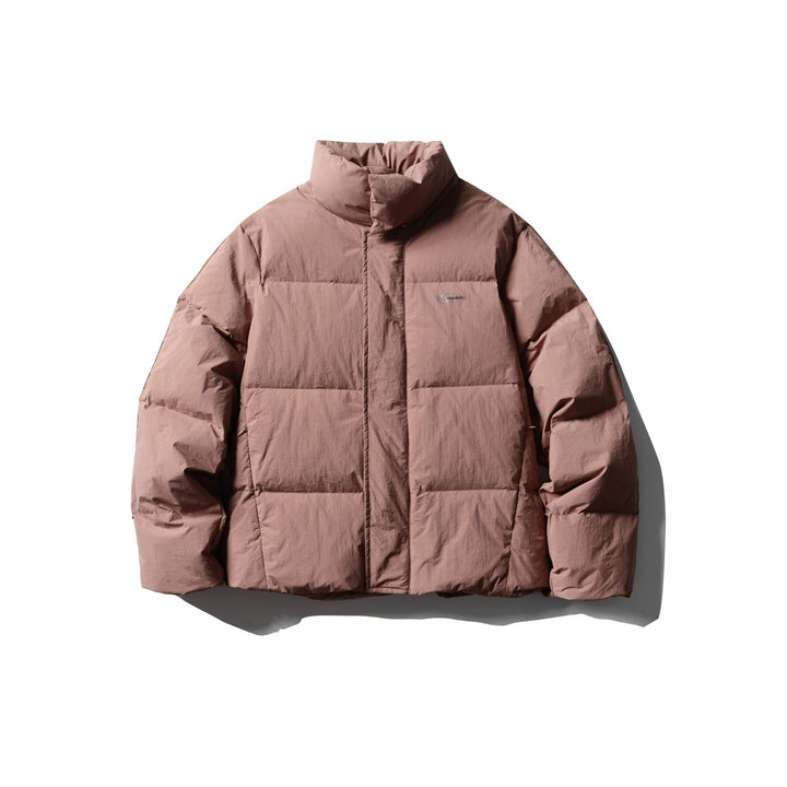 Men's Short Boxy Puffer with Padded Cushion Collar and Windproof Outer Shell Mune Fashion