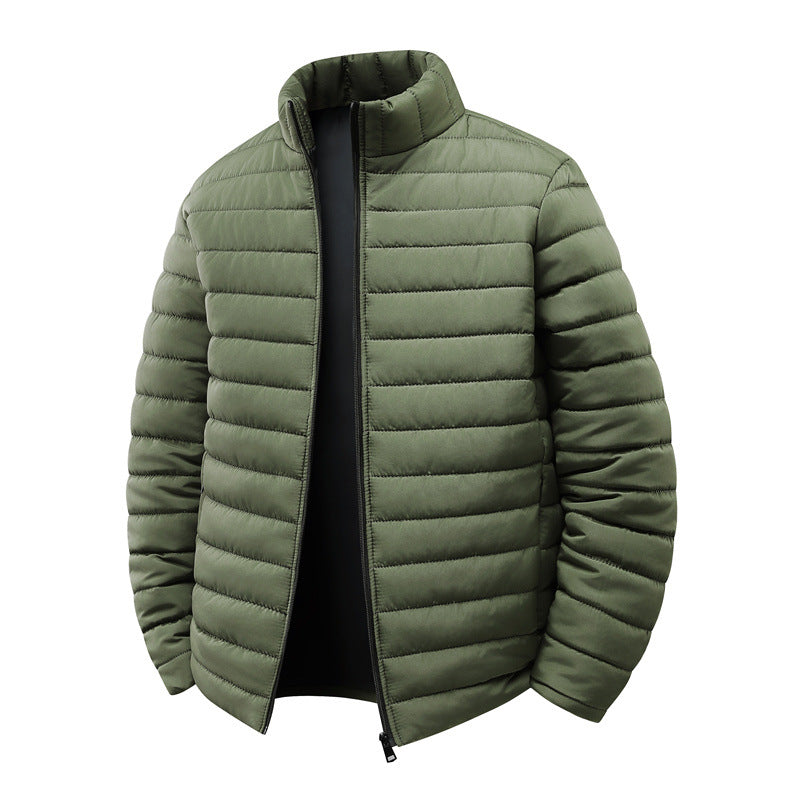 Men's quilted jacket with light thermal insulation and high stand-up collar Mune Fashion