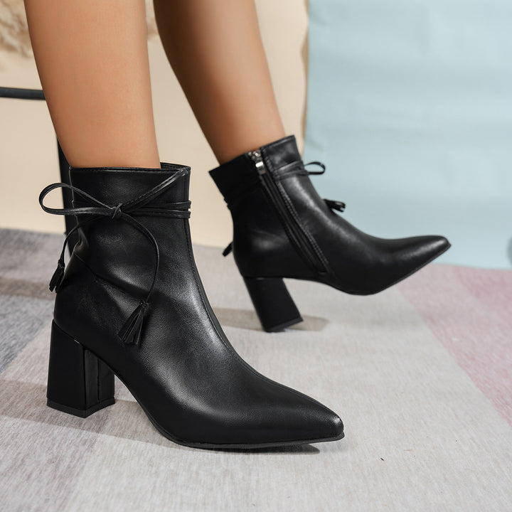 Ladies Fashion Short Ankle Boots Mune Fashion