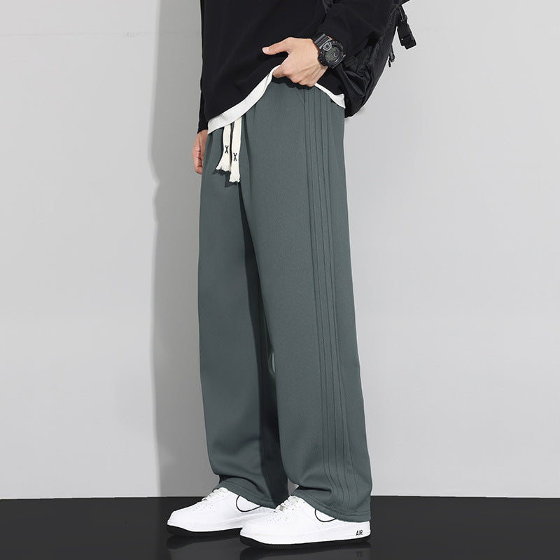 Men's loose-fitting lounge joggers with cotton fleece lining and adjustable drawstring Mune Fashion
