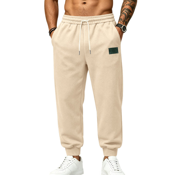 Men's Relax-Fit Jogging Pants with brushed interior, elastic waistband and drawstring Mune Fashion