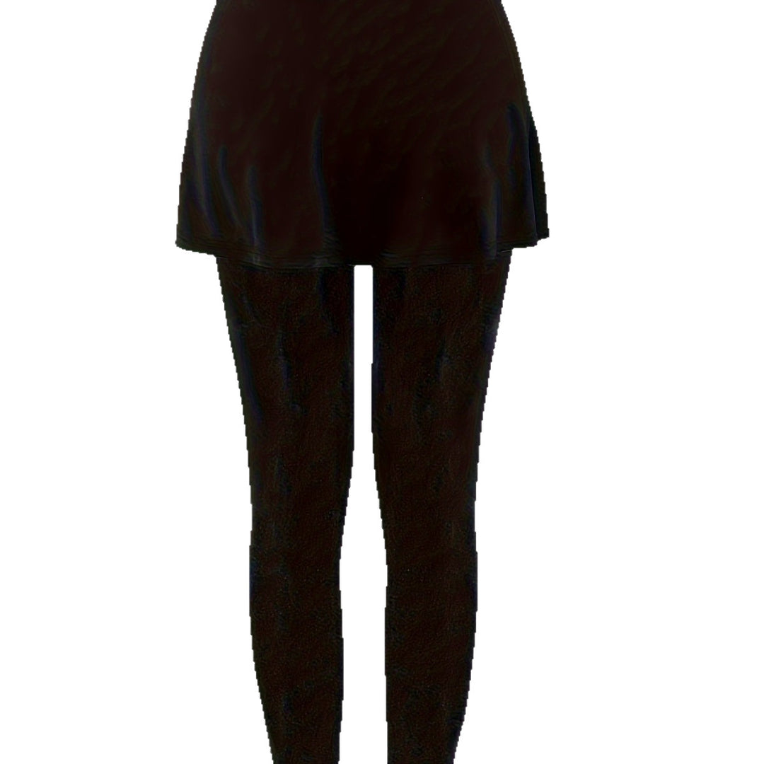Women's high-waist leggings with integrated flared skirt and figure-flattering silhouette Mune Fashion