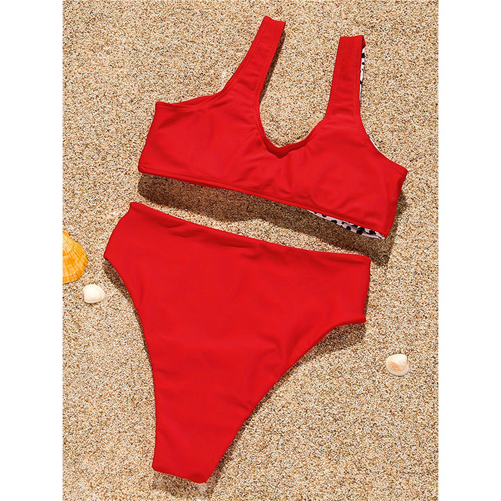Women's High-Cut Bikini with Asymmetric Design Mune Fashion