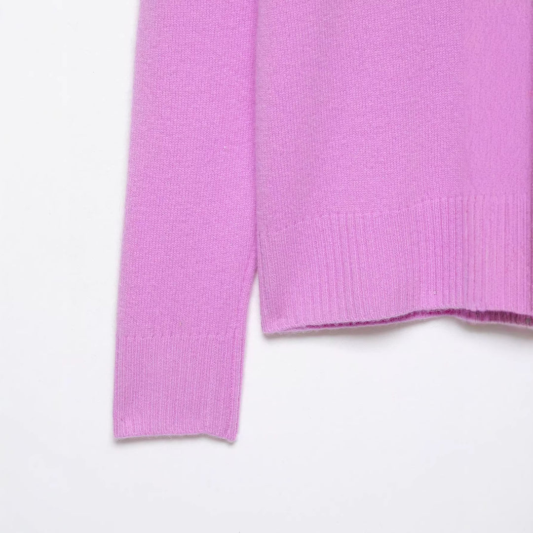 Women Oversize V-Neck Knit Sweater with Dropped Shoulder Mune Fashion