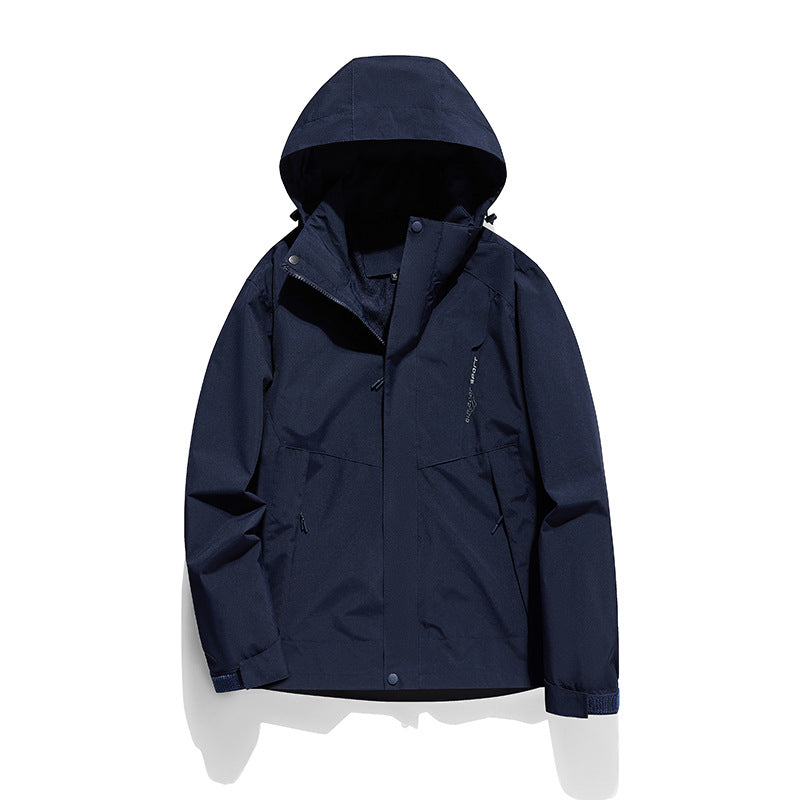 Women's two-layer softshell outdoor jacket with removable fleece inner layer and hood Mune Fashion