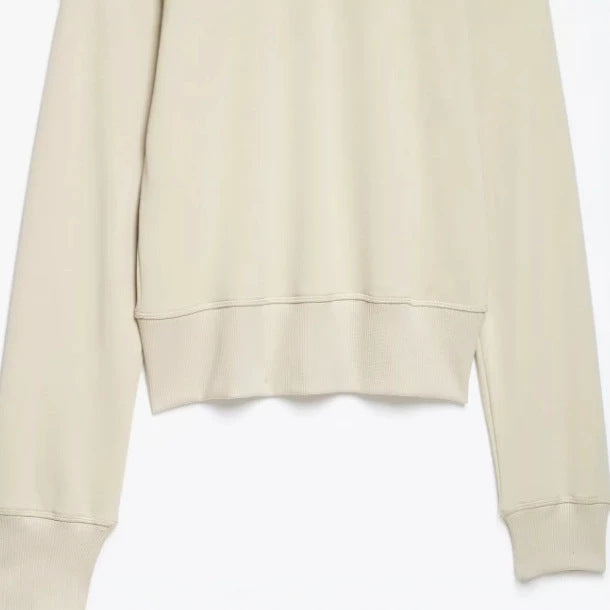 Women's Cropped Sweat Jacket with Stand-Up Collar and Decorative Cord Trim Mune Fashion