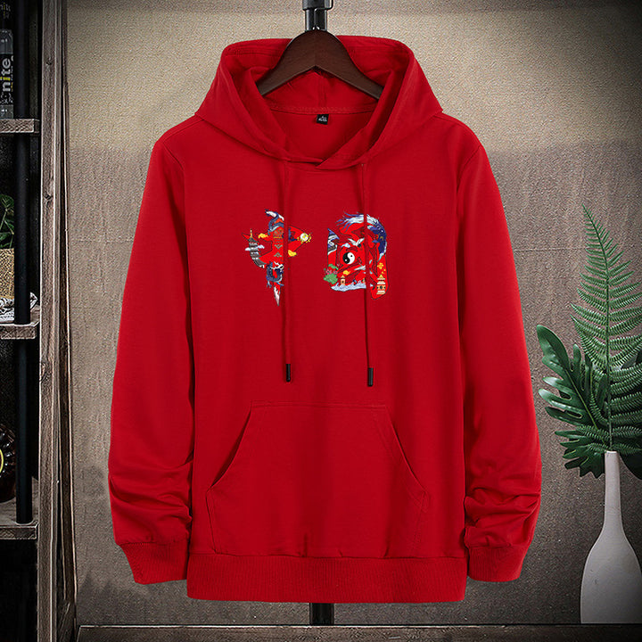 Unisex hoodie sweatshirt with kangaroo pocket and eye-catching graphic print Mune Fashion
