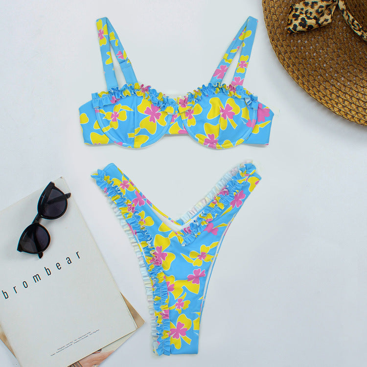 Women Refined Ruffled Bikini Mune Fashion